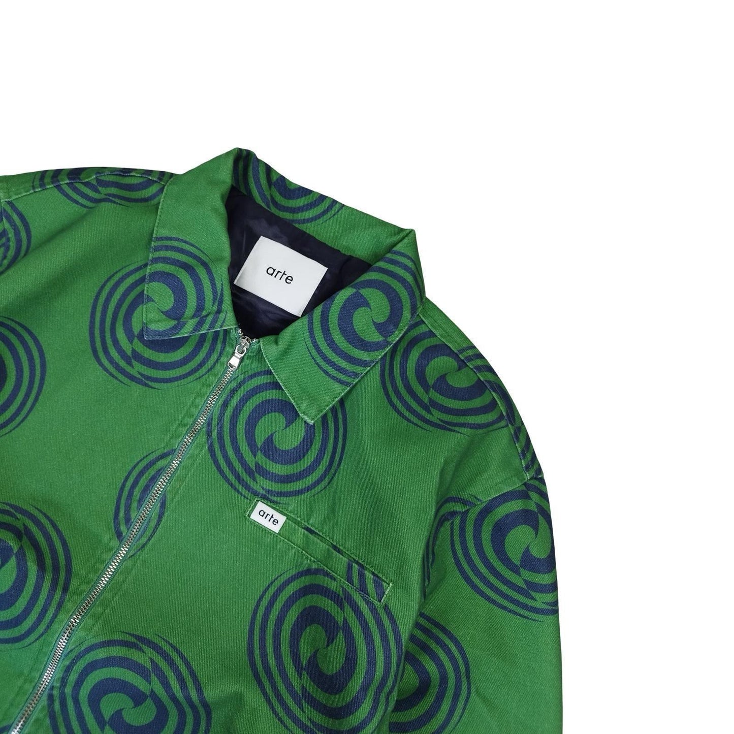 Arte - Veste à motifs spirale verte taille XL - Le Saptuaire