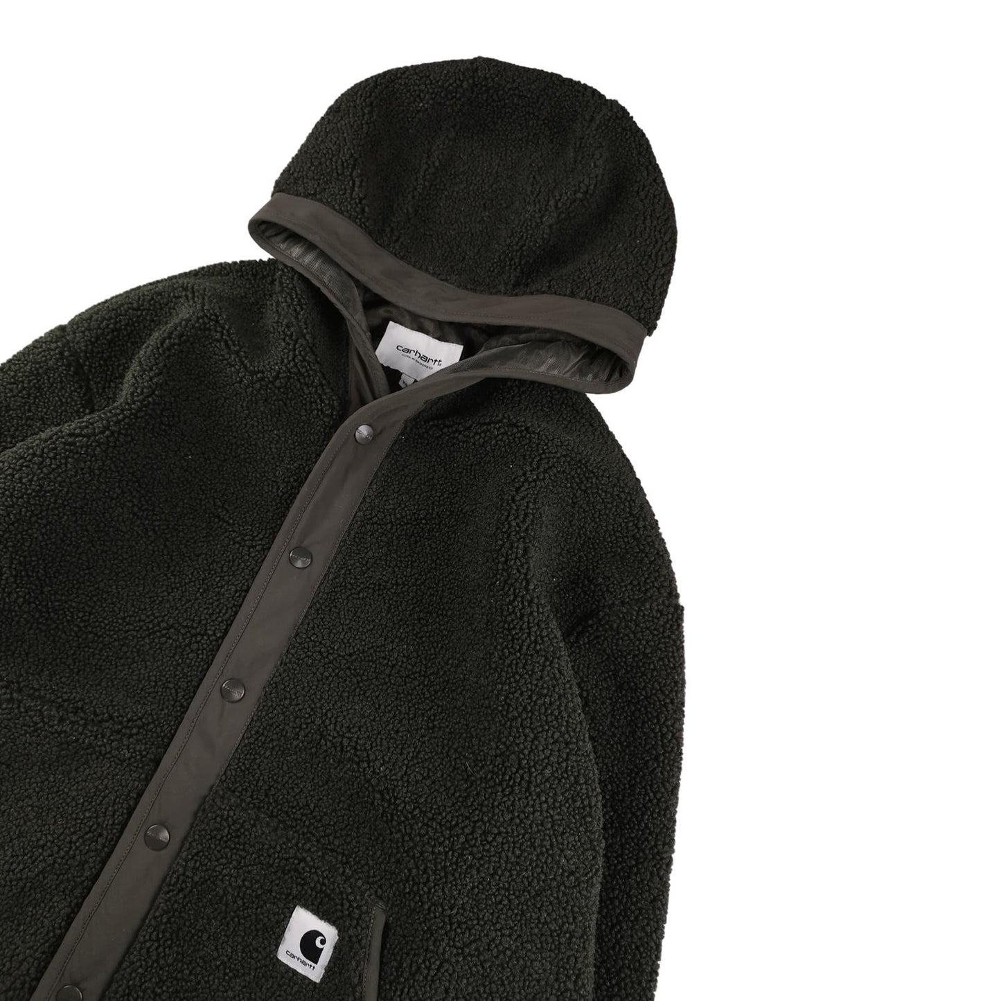 Carhartt - Polar abotonado color caqui talla XS oversize