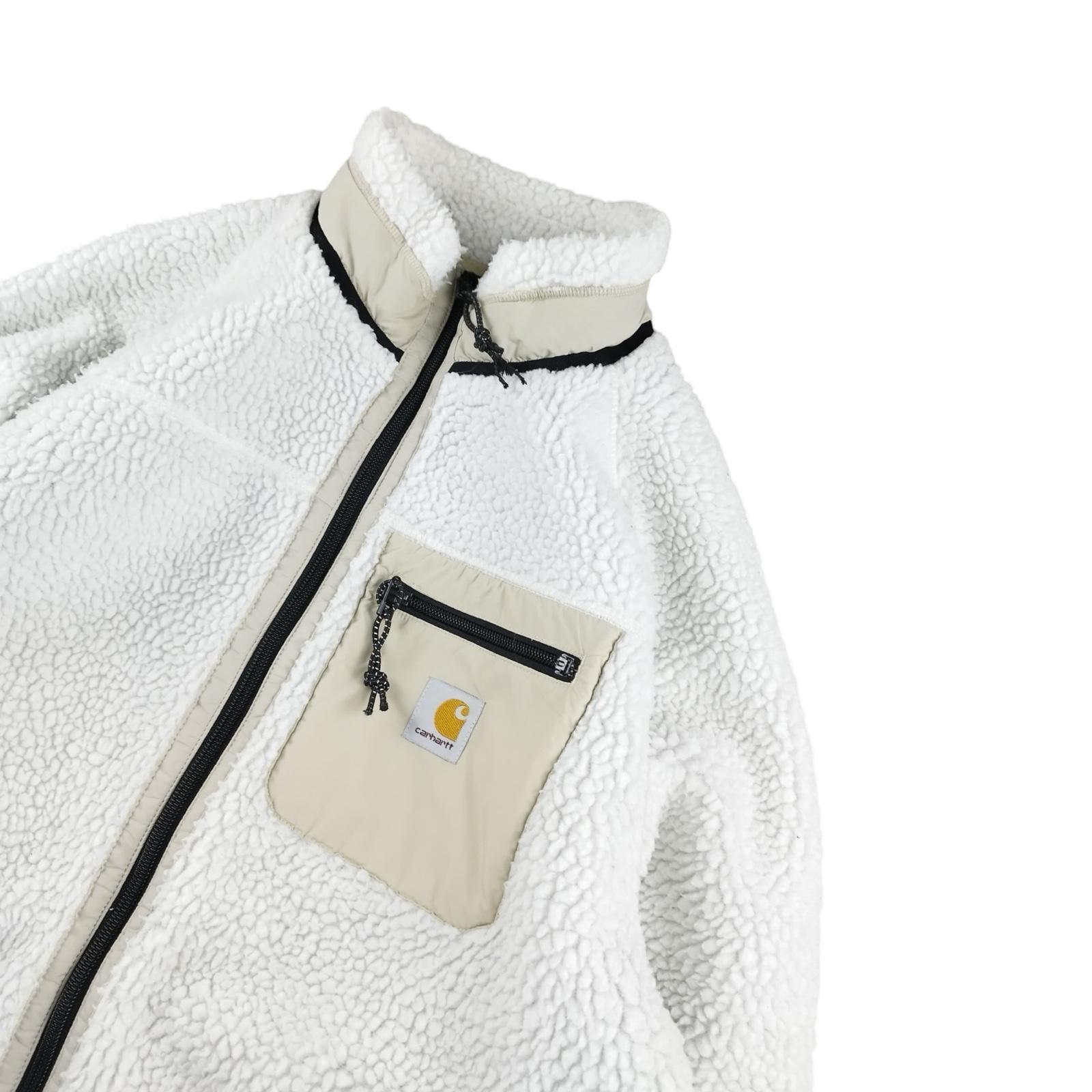 Carhartt Prentis Liner - Polaire zippée blanche taille S - Le Saptuaire