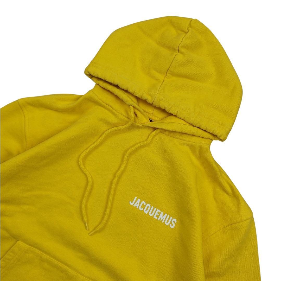 Jacquemus - Pull à capuche jaune taille M - Le Saptuaire