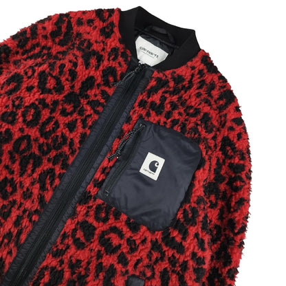 Carhartt - Red Patterned Zip Fleece Size S