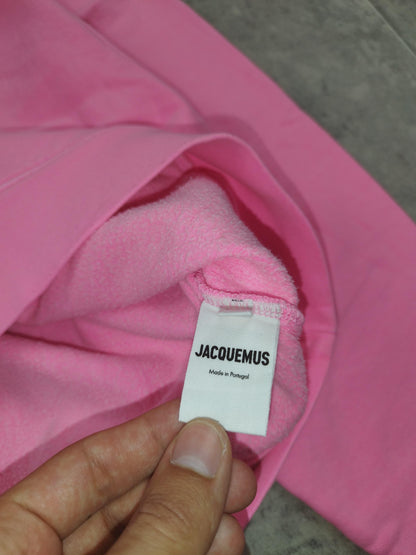 Jacquemus - Pull à capuche rose fluo taille M - Le Saptuaire