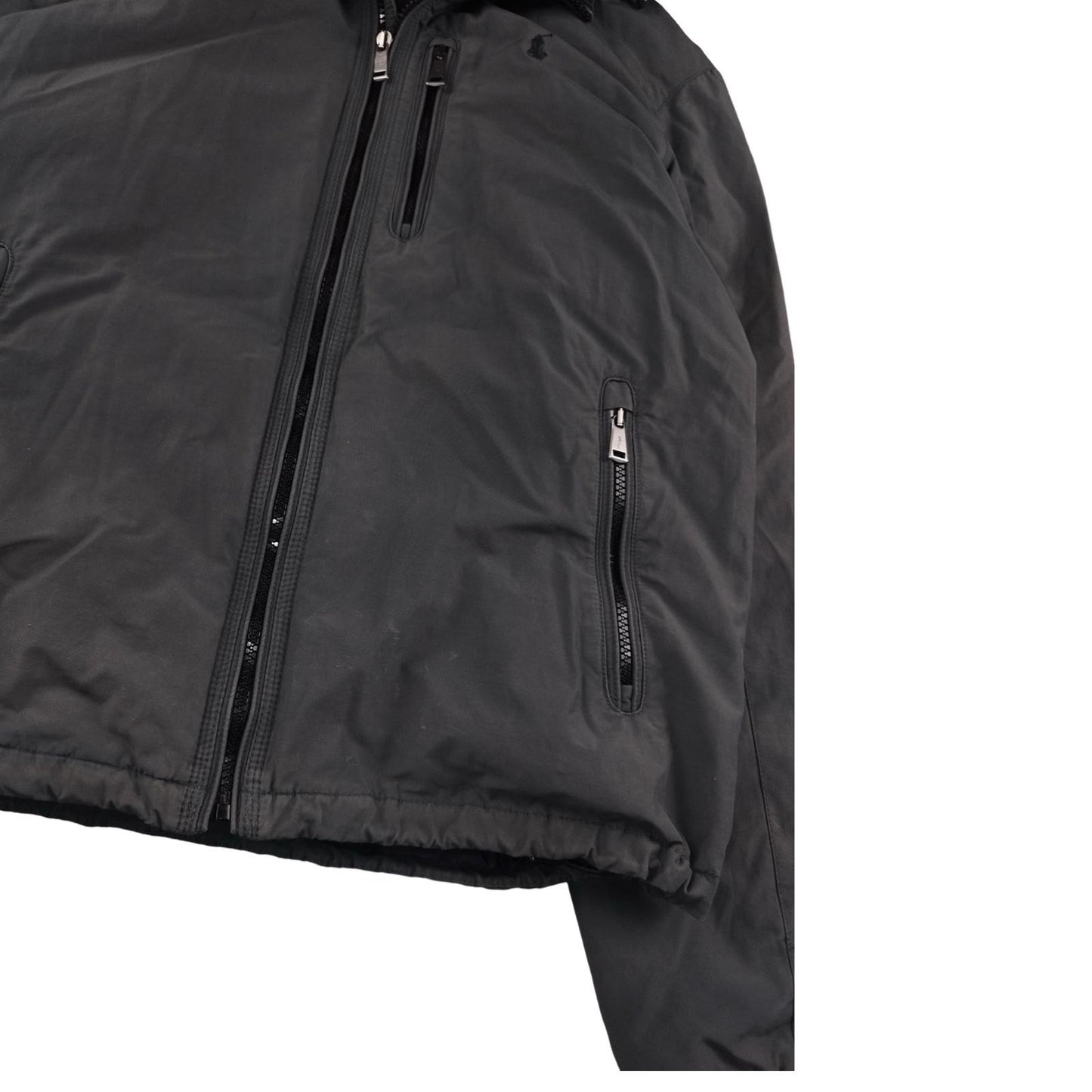 Ralph Lauren - Parka acolchada gris oscuro talla S