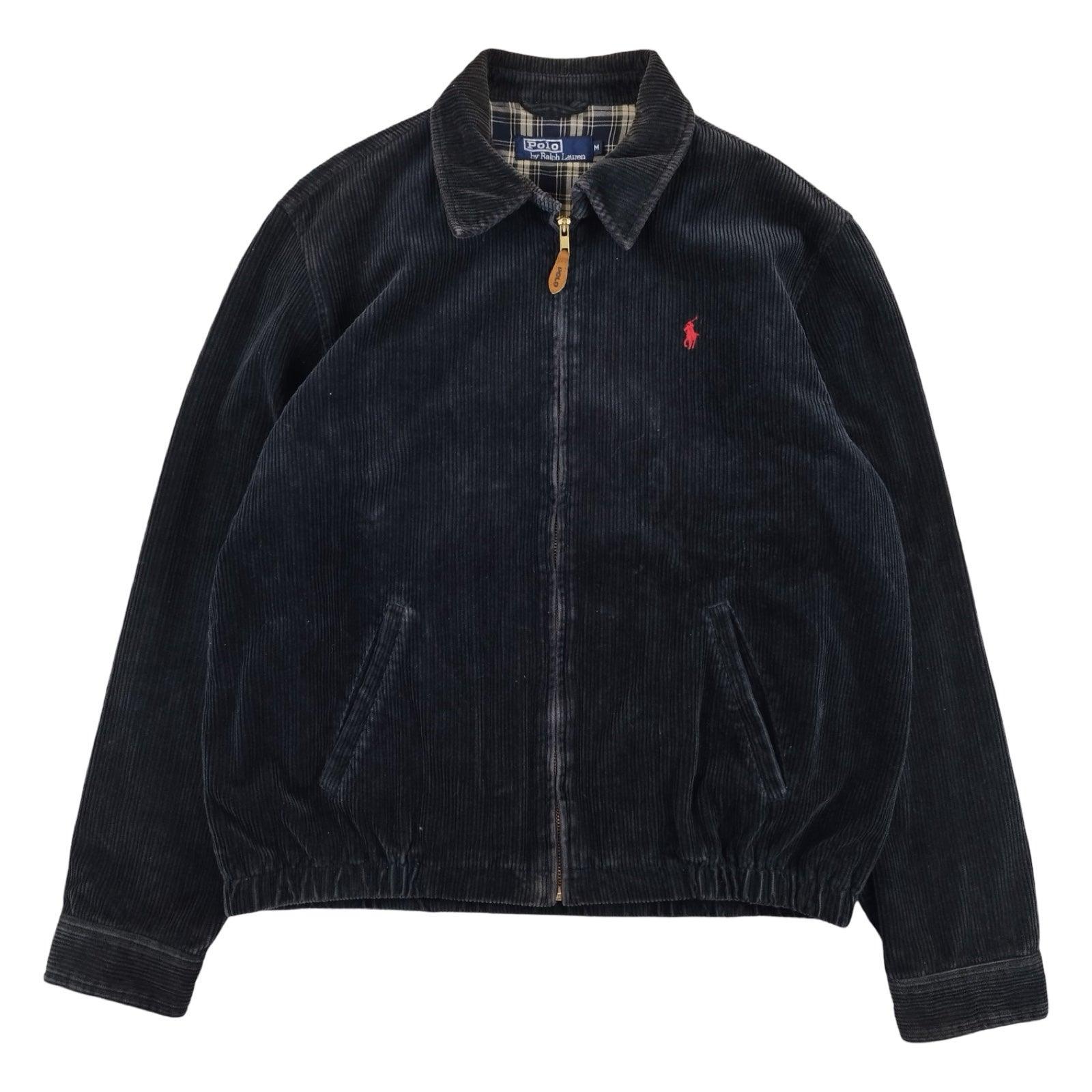 Ralph Lauren - Veste Harrington en velours côtelé marine taille M - Le Saptuaire