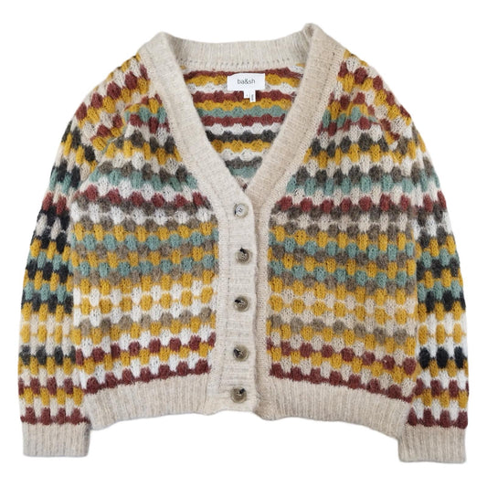 Ba&sh - Cardigan en alpaga multicolore taille S