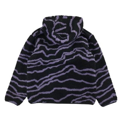 Carhatt - Polaire « W’ Hooded Loon Liner » à capuche noire et violet taille S - Le Saptuaire