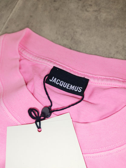 Jaquemus - T-shirt manche longue rose fuchsia taille S