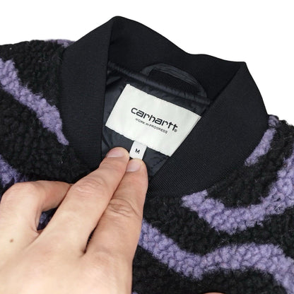 Carhartt - Polaire « Janet Liner » zippée violet et noir taille M - Le Saptuaire