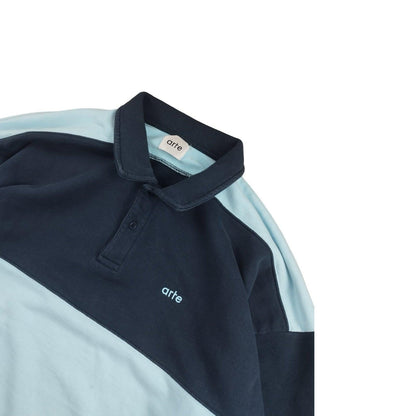 Arte - Sweat polo à rayures bleu taille XL - Le Saptuaire