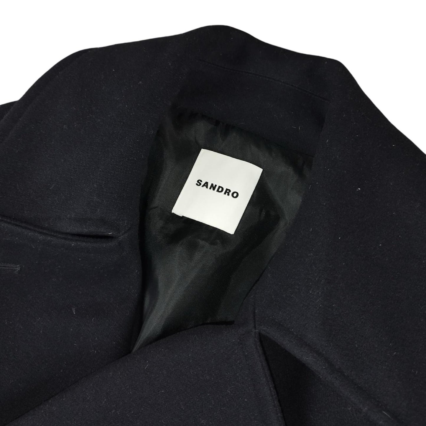 Sandro - Navy blue wool coat size S