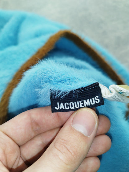 Jacquemus - Pull texturé « Le Polo Neve » bleu taille L