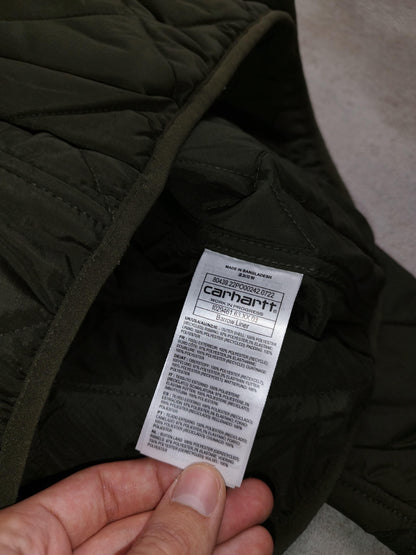 Carhartt - Veste « Barrow Liner » matelassée kaki taille S - Le Saptuaire