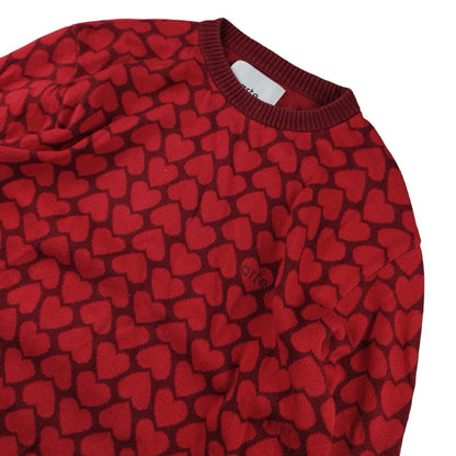 Arte - Pull à motifs cœur rouge taille S - Le Saptuaire