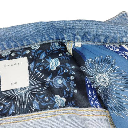 Veste en jean à motifs taille L - Le Saptuaire