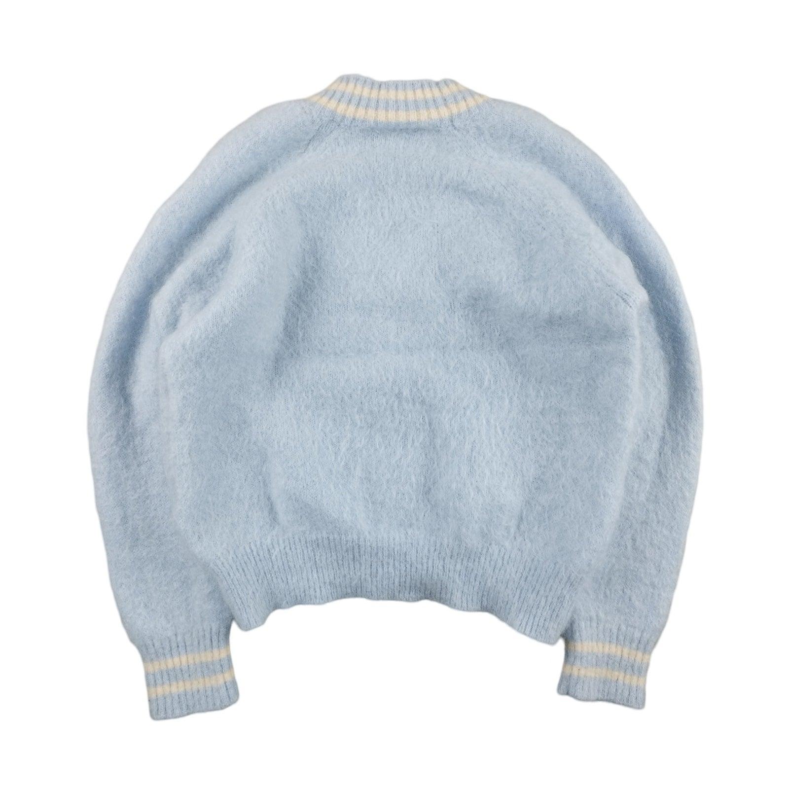 Sandro - Pull en mohair bleu ciel taille XS - Le Saptuaire