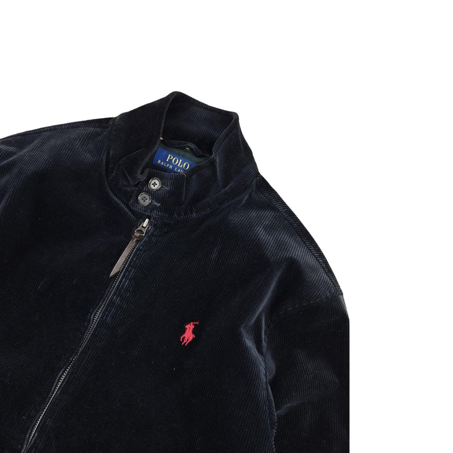 Ralph Lauren - Veste Harrington en velours côtelé bleu marine taille S - Le Saptuaire