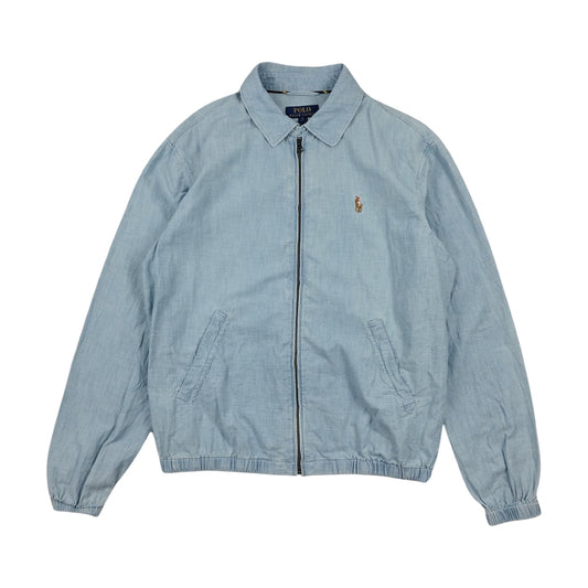 Veste Harrington en toile bleu ciel taille M