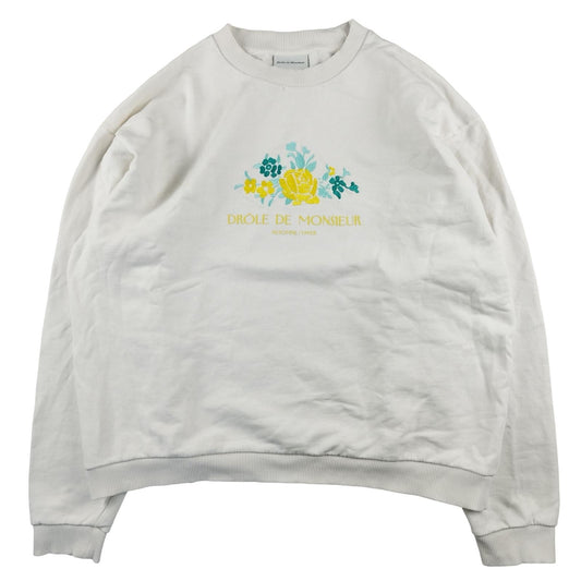 Funny Mister - White sweatshirt size L