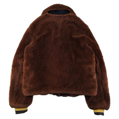 Sandro - Brown faux fur jacket size S