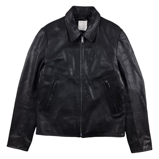 Sandro - Veste en cuir noire taille XS - Le Saptuaire