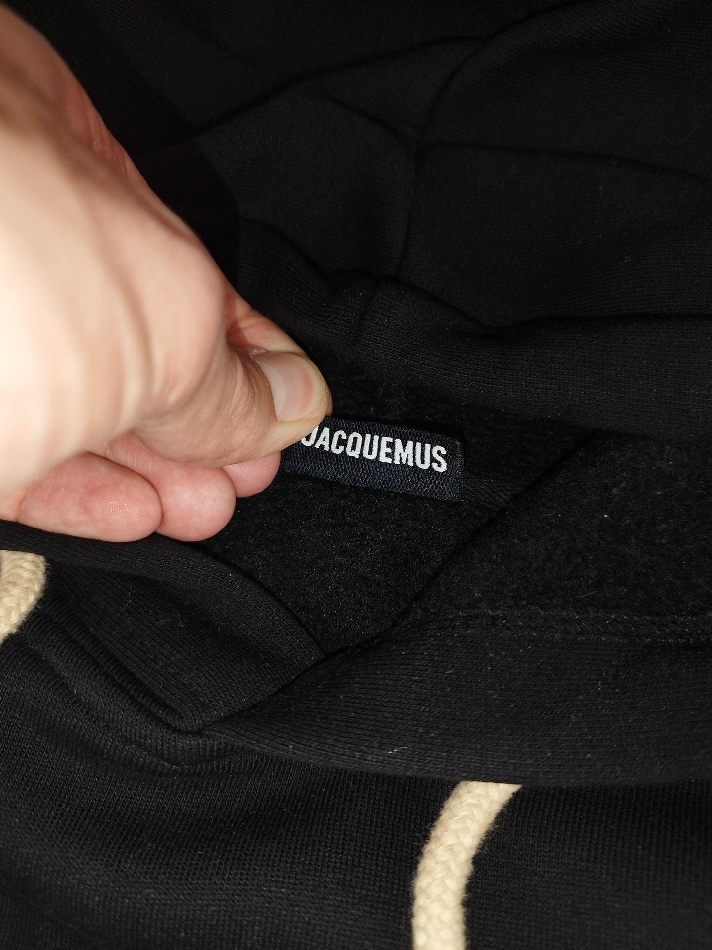 Jacquemus - Pull à capuche, noir, taille XL