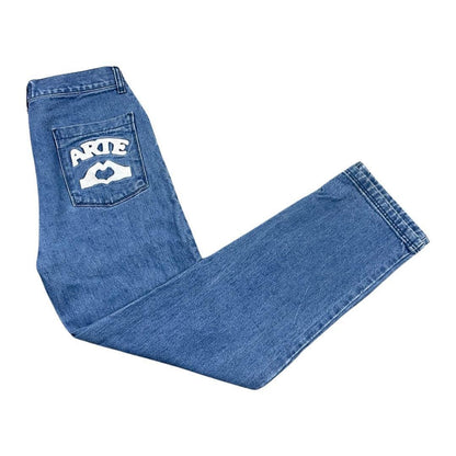 Jean logo brodé taille S - Le Saptuaire