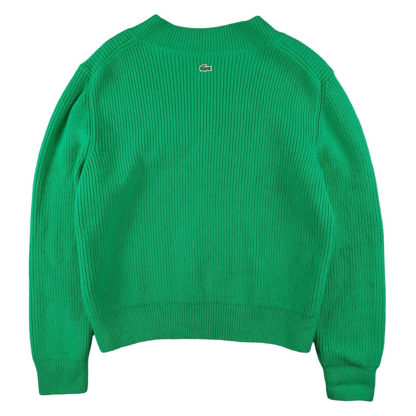 Lacoste - Pull à col V en laine vert taille S - Le Saptuaire