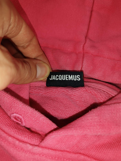 Jacquemus - Pull à capuche rose fuchsia taille S