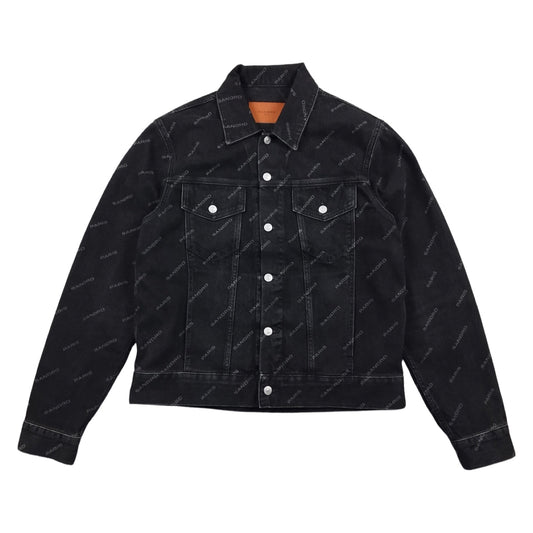 Sandro - Veste en jean noir taille XL