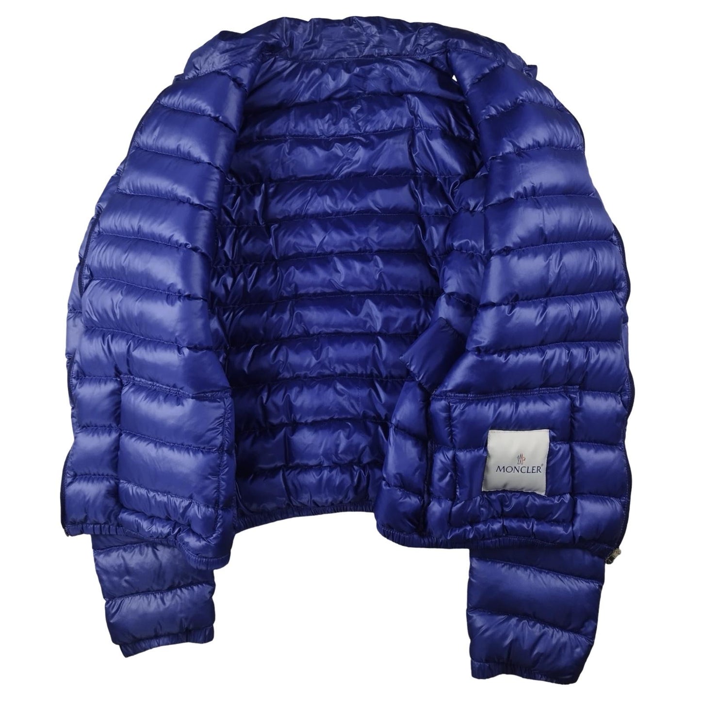 Moncler - Doudoune zippée, bleu vif, modèle pour femme « Lans Giubbotto » taille M