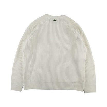 Lacoste - Pull en laine blanc cassé taille L - Le Saptuaire