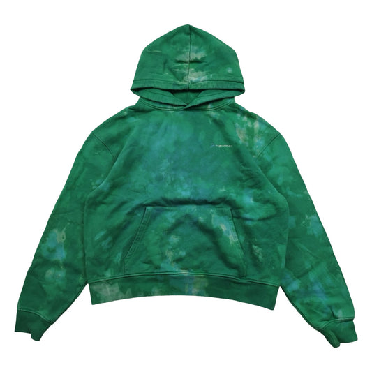 Jacquemus - Pull à capuche Tie Dye vert taille L - Le Saptuaire