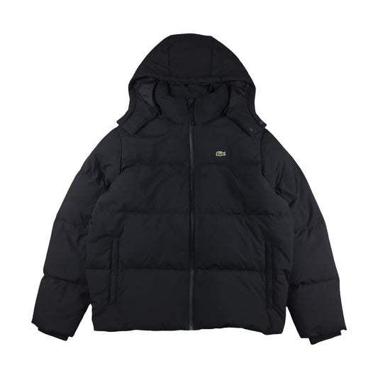 Lacoste - Doudoune à capuche noir taille XL