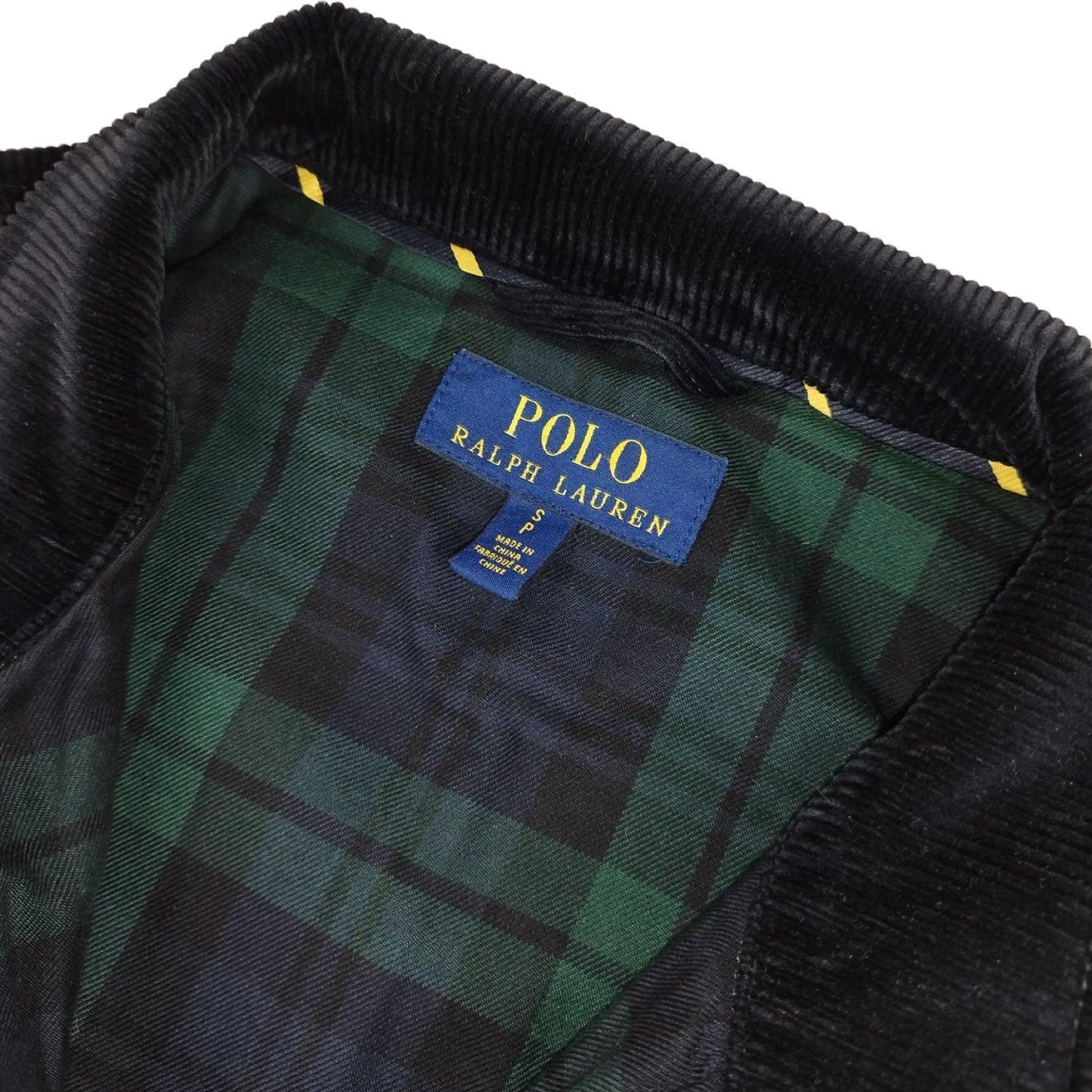 Ralph Lauren - Veste Harrington en velours côtelé bleu marine taille S - Le Saptuaire