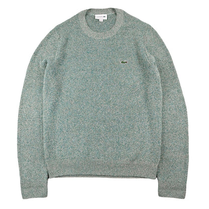 Lacoste - Pull en lin vert taille S