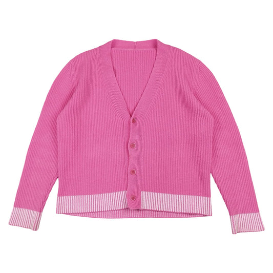 Jacquemus - Cardigan Lemone rose fluo taille M