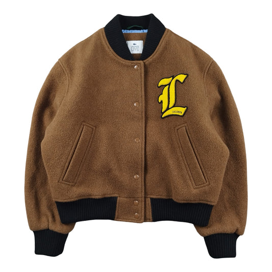 Lacoste - Varsity Jacket en laine marron taille S