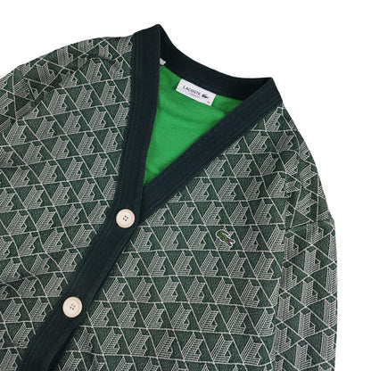 Lacoste - Cardigan boutonnée vert taille M - Le Saptuaire