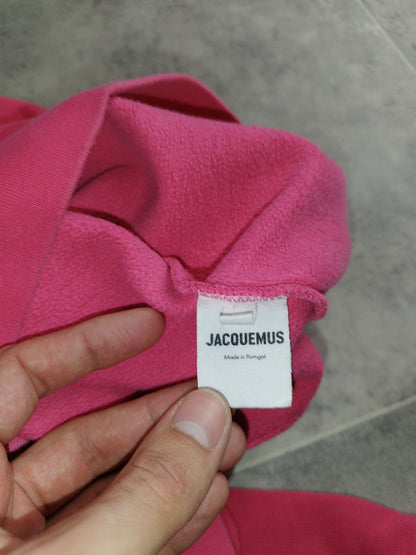 Jacquemus - Pull à capuche rose taille S