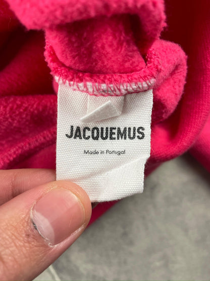 Jacquemus - Pull à capuche rose taille S