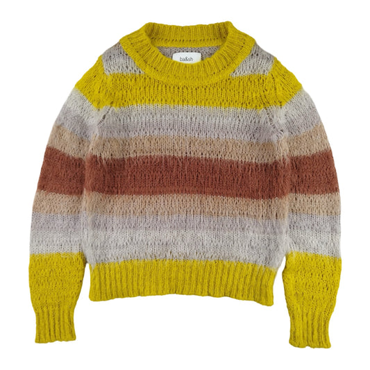 Ba&sh - Pull en mohair jaune taille XS