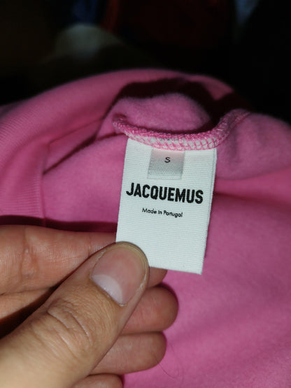 Jacquemus - Pull à capuche rose taille S