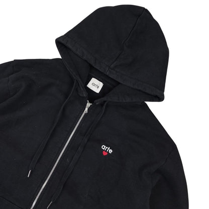 Pull zippé à capuche noir taille XL - Le Saptuaire