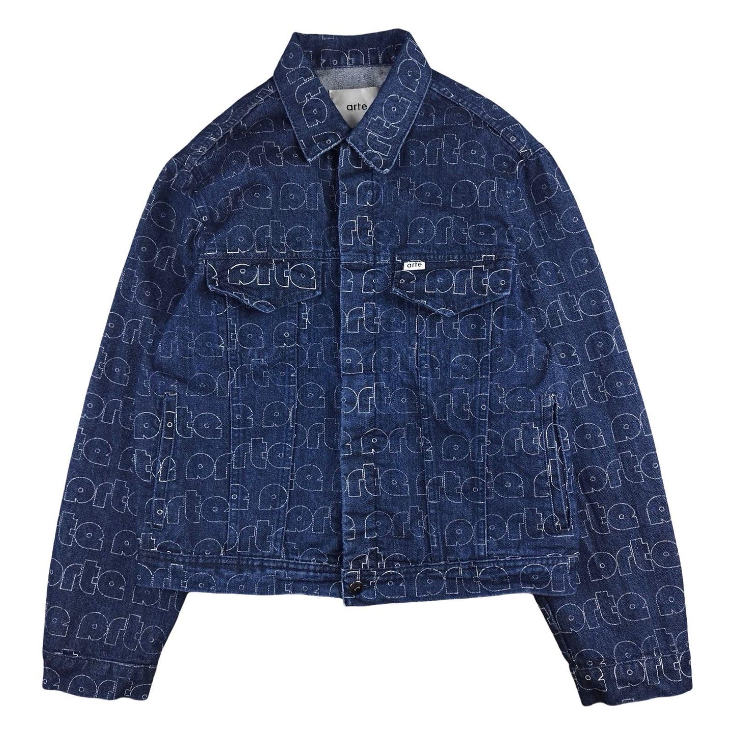 Arte - Veste en jean bleu marine taille M