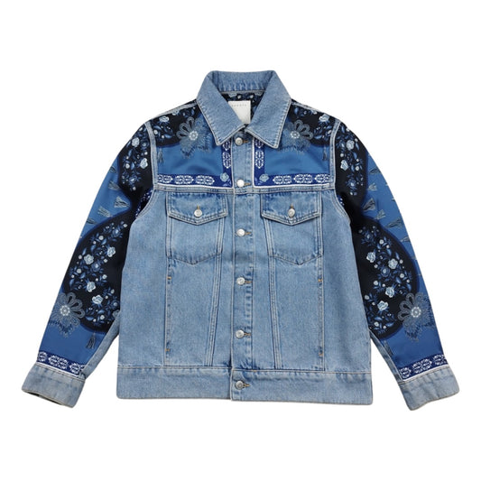 Veste en jean à motifs taille L - Le Saptuaire