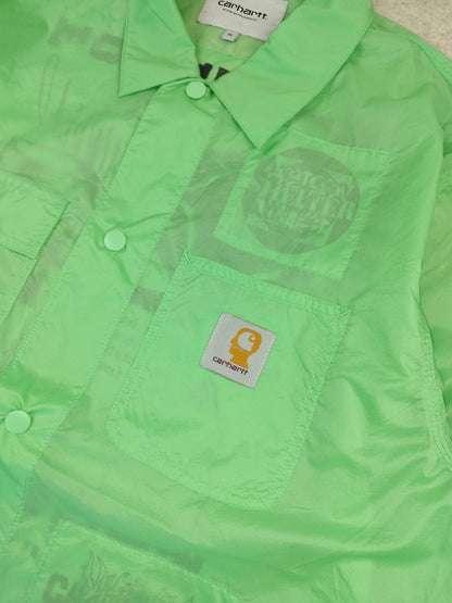 Carhartt - Coupe-vent « Brain Dead Chore Coat » léger vert taille M - Le Saptuaire