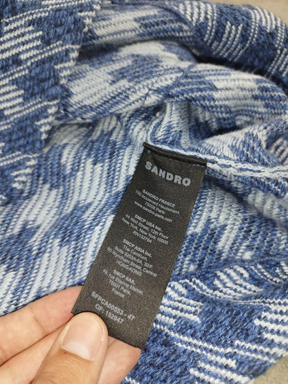 Sandro - Veste à motifs bleue taille M - Le Saptuaire