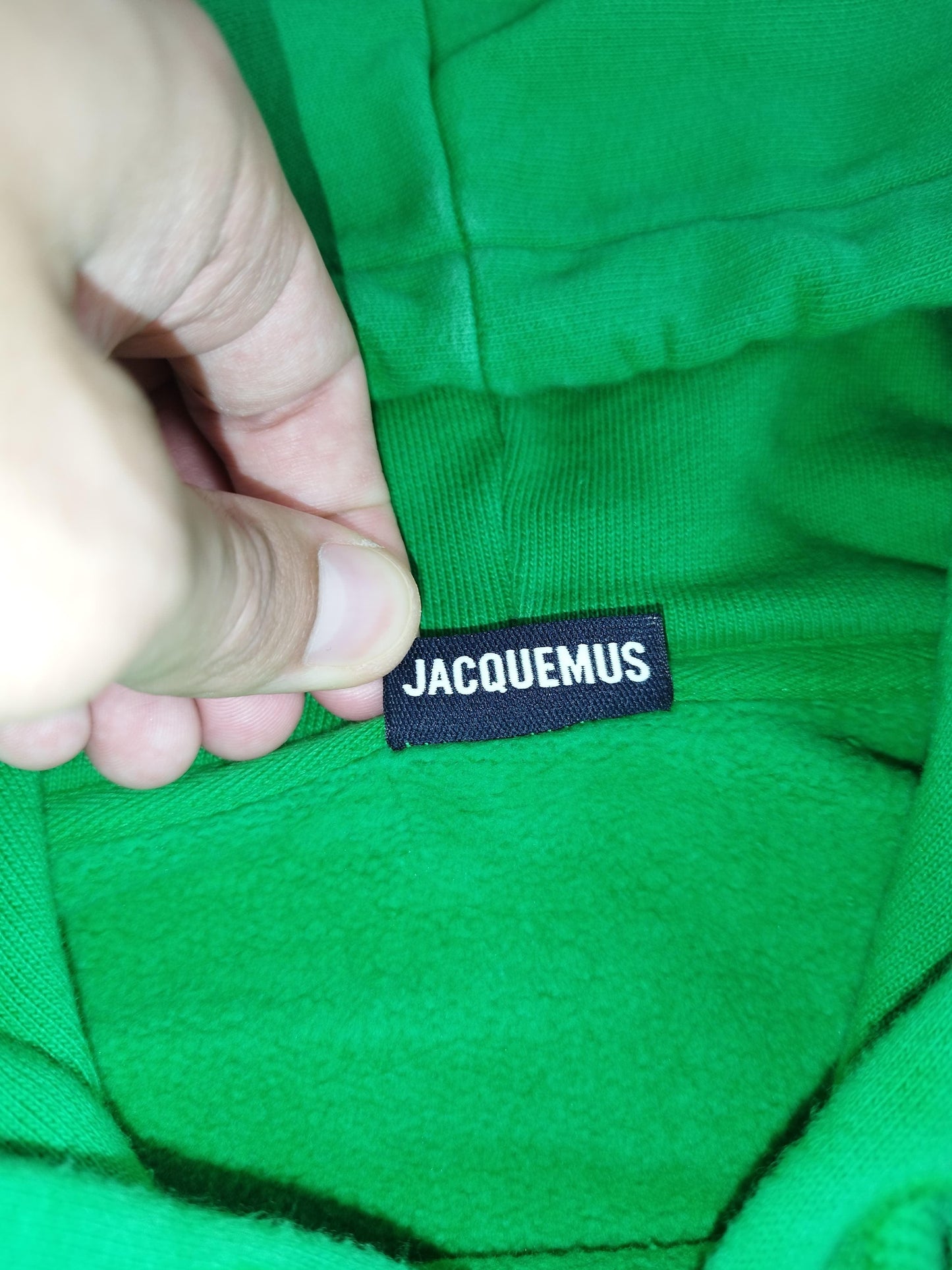 Jacquemus - Pull à capuche vert taille XS - Le Saptuaire