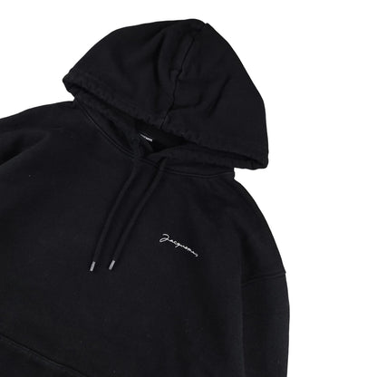 Jacquemus - Sudadera negra con capucha talla XL