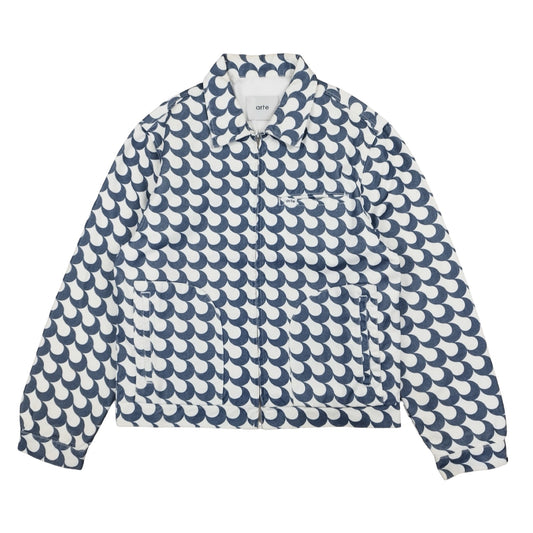 Veste à motifs lune bleu taille M